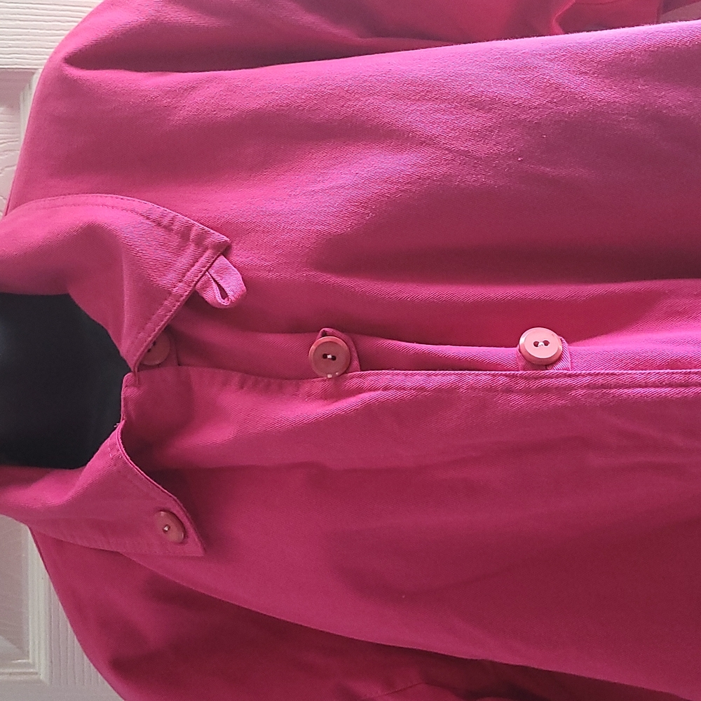 Tin Shing women's jacket fuschia faux shearling 2XL